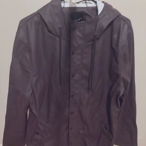 New look Large aubergine men’s rain coat